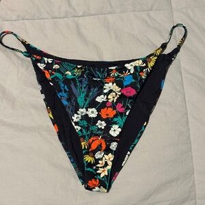 RVCA Black and Blue Bikini Bottom